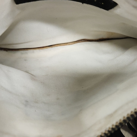 𝅺ALICE+OLIVIA Black Suede Fringe Studded Tassel Crossbody Bag - Picture 12 of 15